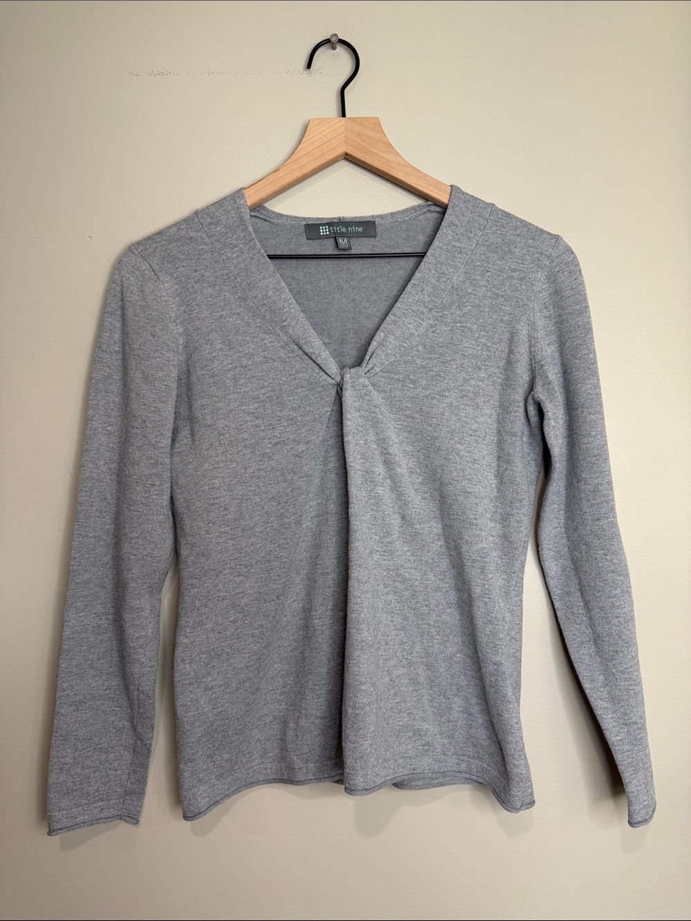 Title Nine Sweater Knot Front XS